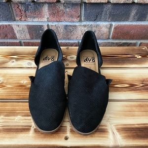 EUC black dv8 slip ons